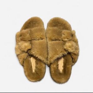 Jennifer Miller Jewelry Mink fur slippers